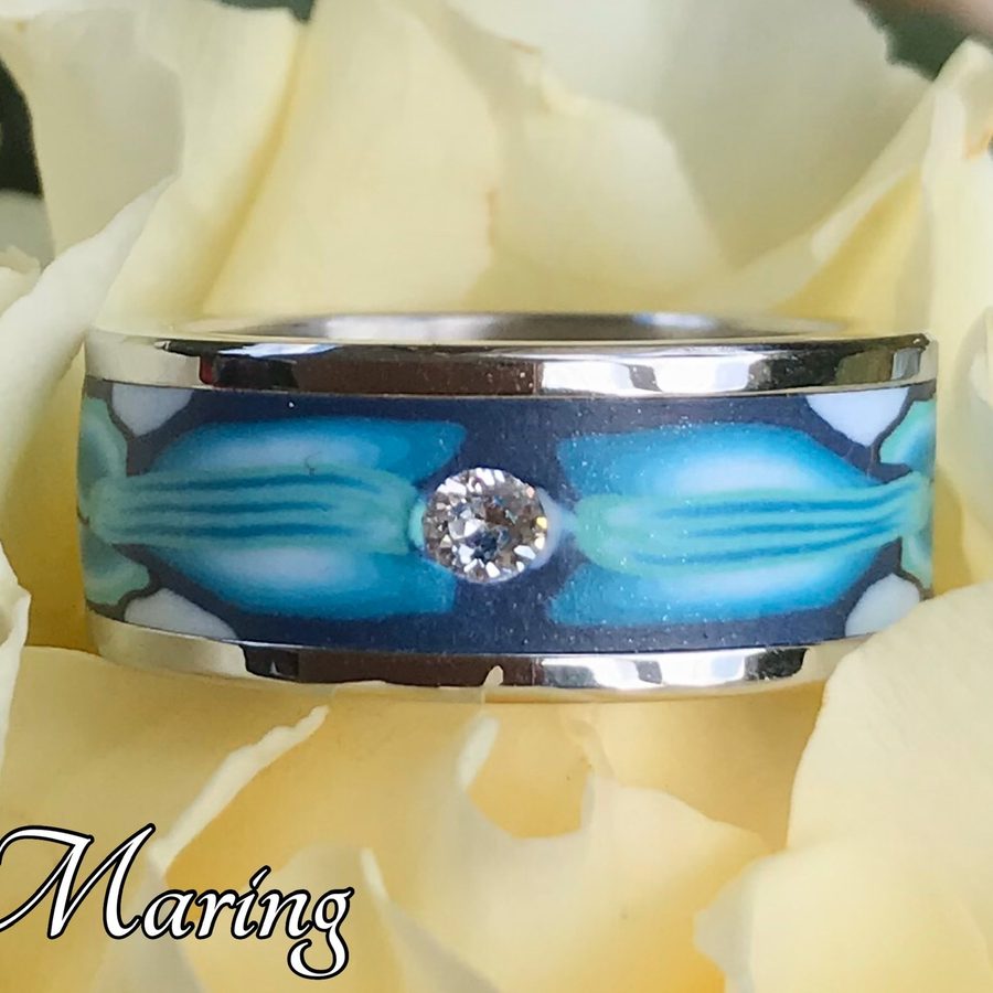 Ring «Blaue Symphonie» 9 mm